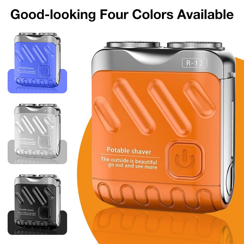 0a17bd2e-6412-4a8e-8ad1-fcb98c7bbea1.jpg Portable Rotary Dual Ring Electric Shaver Men Travel Mini Shaver Double Floating Magnetic Blade Head Rechargeable Pocket Razors - Image 9