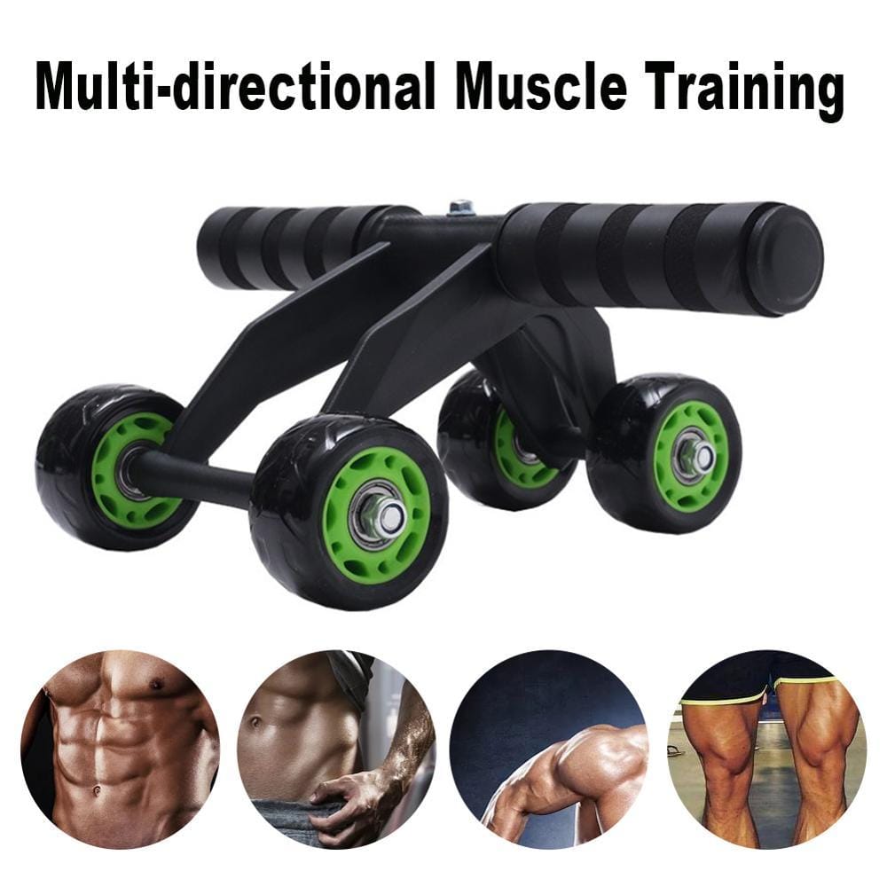 1013290522476.jpg Four-wheeled Abdominal Roller Home Exercise Abdominal Muscle Fitness Equipment - Image 4