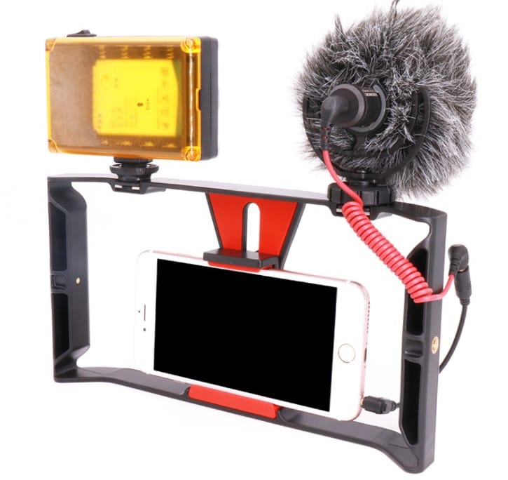 1348616076480.jpg Compatible With Apple, Ulanzi Handheld Smartphone Video Rig Case For Samsung,Phone Rig Stabilizer For Live Stream Youtube Filmmaking Vlogger - Image 7