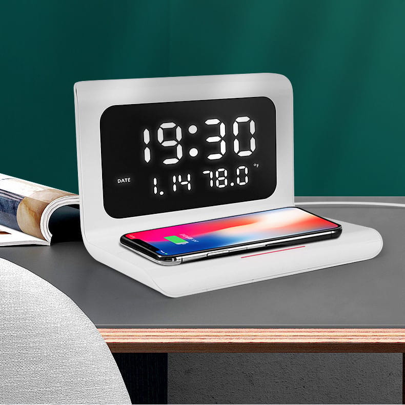 1620702215314.jpg Wireless Charger Alarm Clock Creative Perpetual Calendar Temperature and Humidity Wireless Charge 10W Fast Charge - Image 5