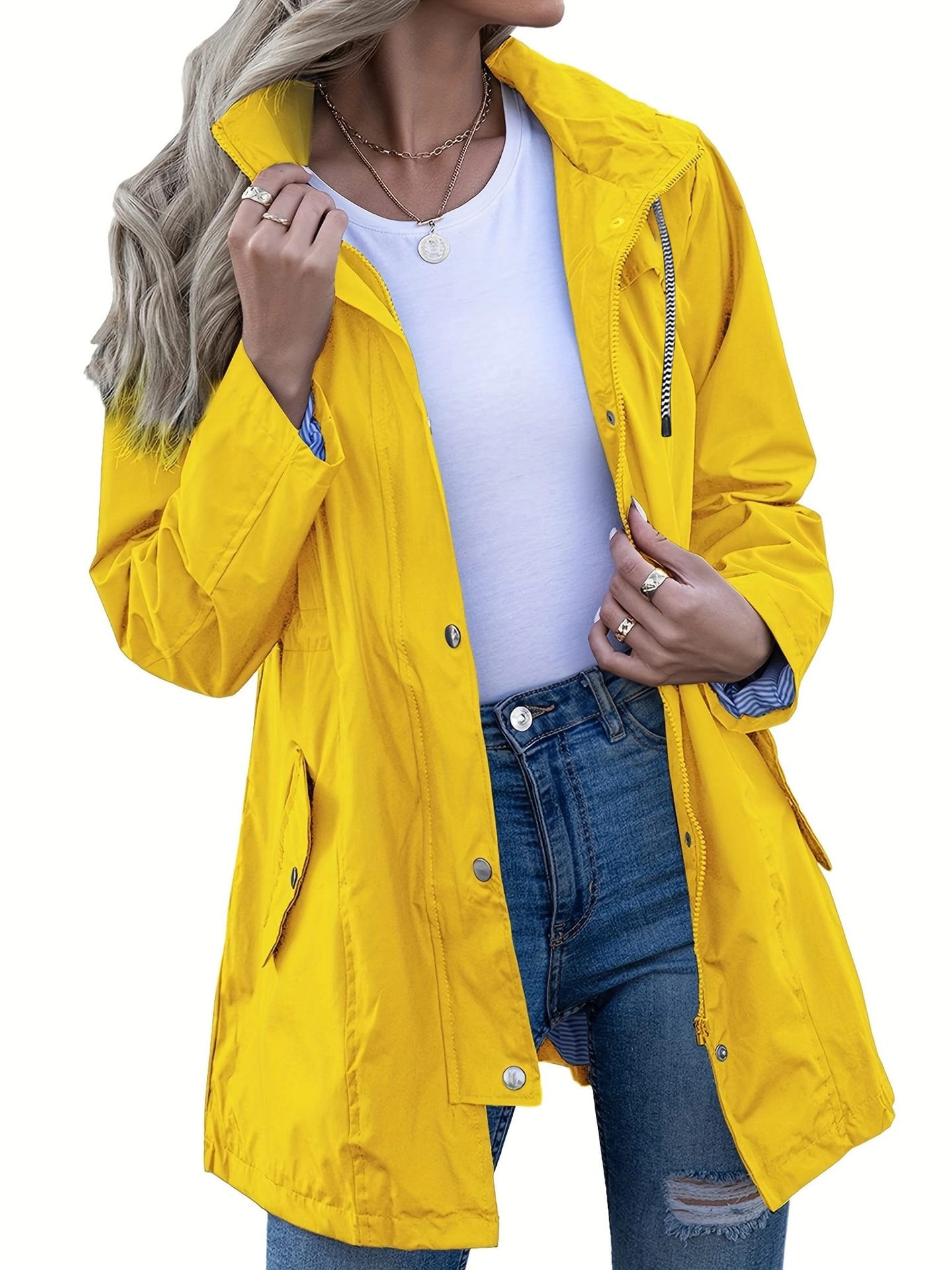 1af236ab-72f9-4e78-aa4d-ee75adf4bd64.jpg Women's Waterproof Jacket Slim Fit Windbreaker Windproof Jacket - Image 5