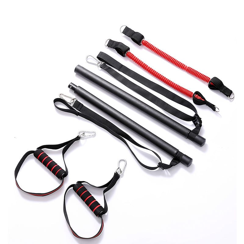 2632316996393.jpg Body Workout Trainer Bar with Resistance Bands Rubber Buckles - Image 10