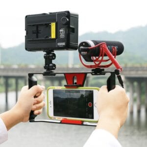 Compatible With Apple, Ulanzi Handheld Smartphone Video Rig Case For Samsung,Phone Rig Stabilizer For Live Stream Youtube Filmmaking Vlogger