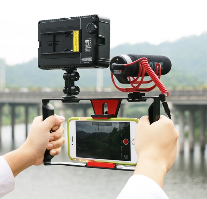 4642717375040.jpg Compatible With Apple, Ulanzi Handheld Smartphone Video Rig Case For Samsung,Phone Rig Stabilizer For Live Stream Youtube Filmmaking Vlogger