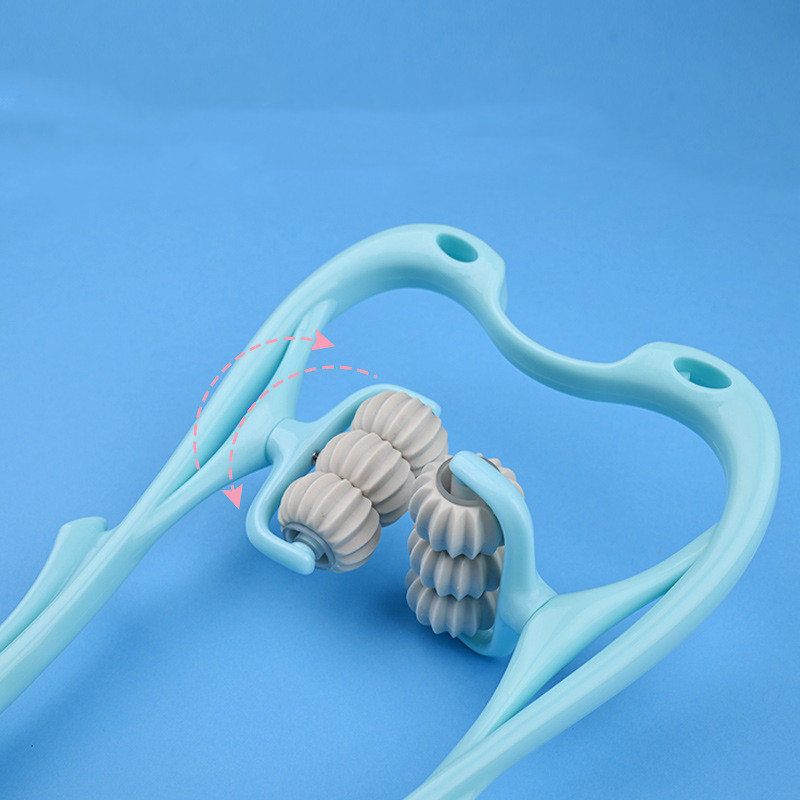 4750759d-c4b3-453a-bfdc-1c09d8842b0e.jpg Multifunctional Manual Six-wheel Neck Massager Massage Relieve Roller Massage Tool - Image 6