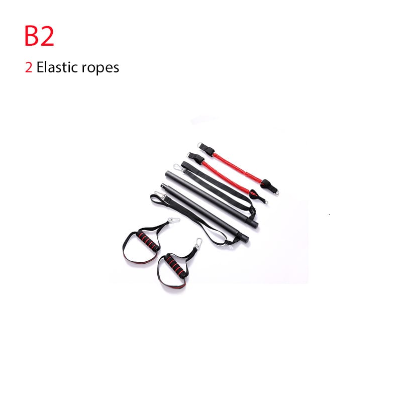 619249686832.jpg Body Workout Trainer Bar with Resistance Bands Rubber Buckles - Image 5
