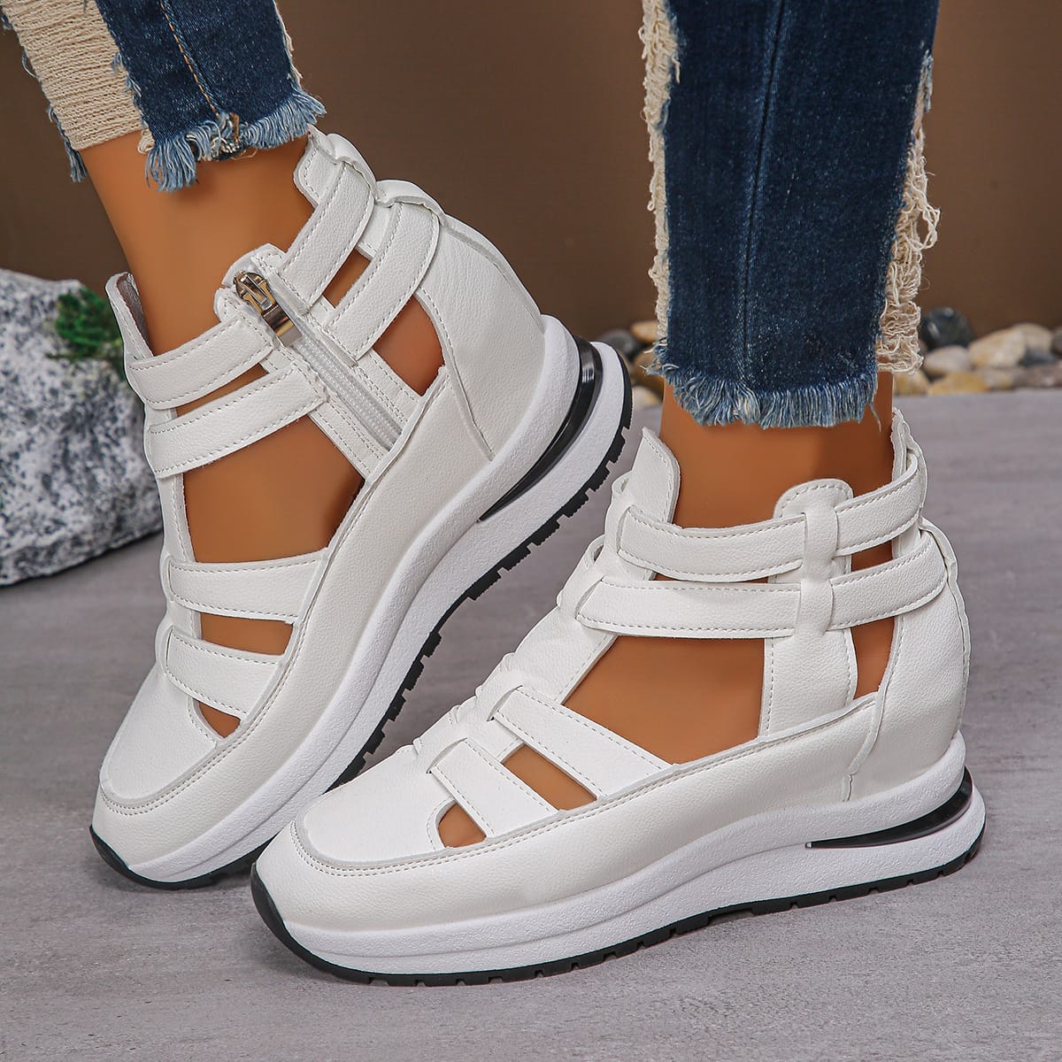 8f030689-faa8-45c1-b316-dc99c711249f.jpg Women's Close-toed Hollow-out Sandals Summer Fashion Platform Shoes - Image 6