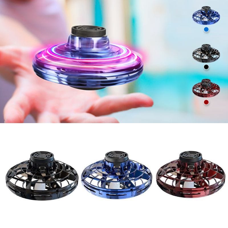 a04fc83d-ef57-46f7-98f6-8b8a930b1297.jpg Mini Fingertip Gyro Interactive Decompression Toy Drone LED UFO Type Flying Helicopter Spinner Toy Kids