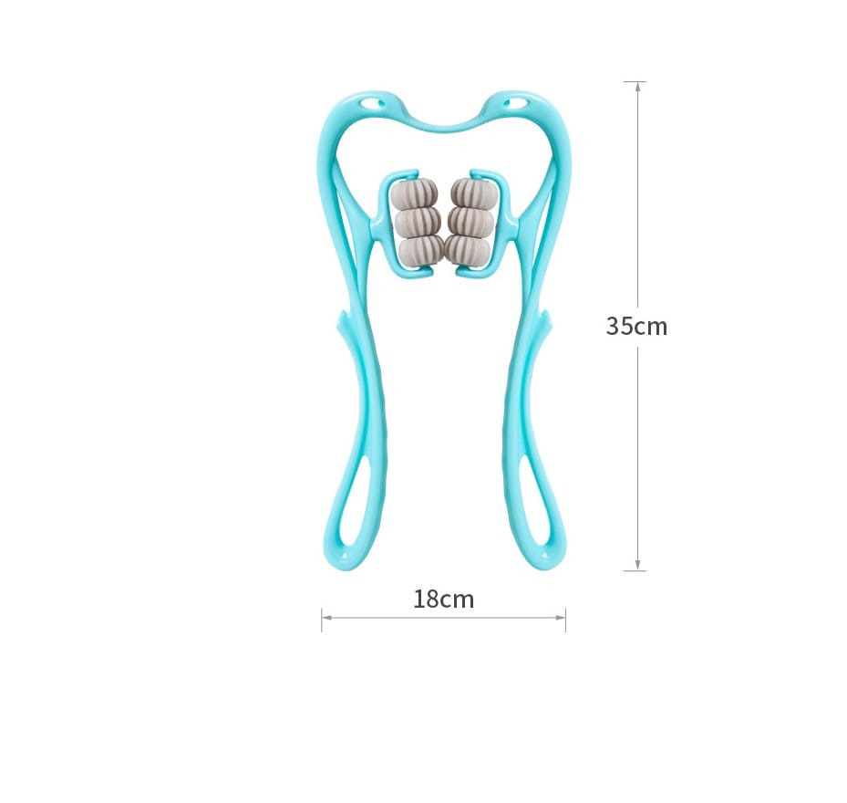 ab211fe7-fa1a-4e74-add9-e550de575700.jpg Multifunctional Manual Six-wheel Neck Massager Massage Relieve Roller Massage Tool - Image 4