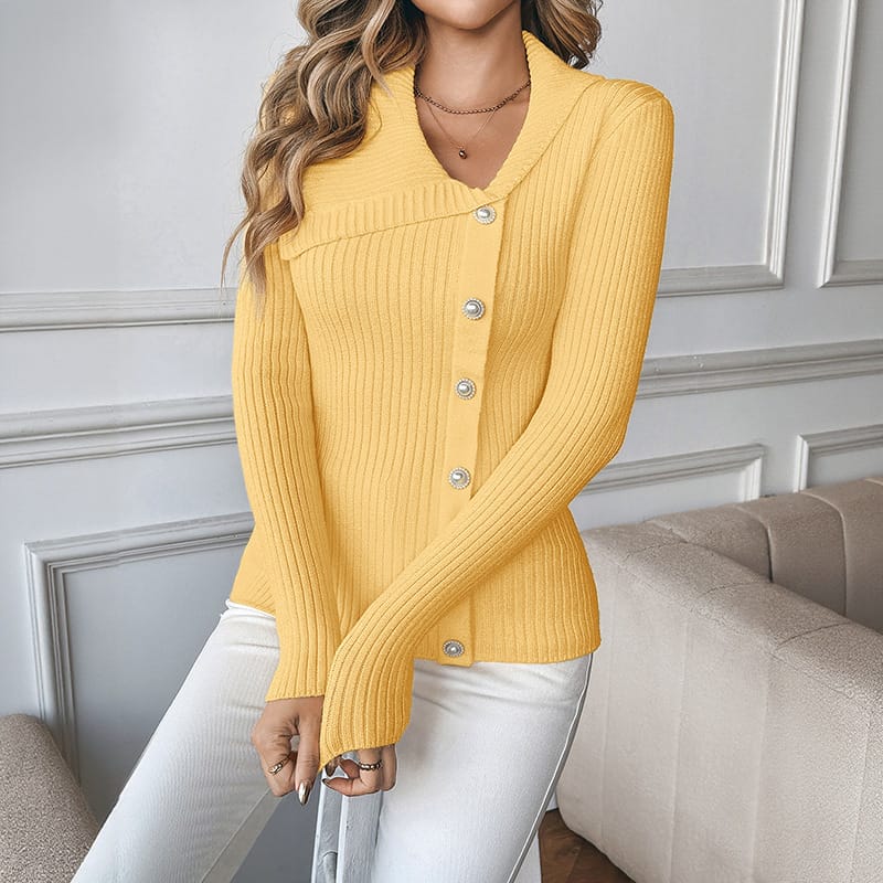 c19c515d-1435-457d-82a8-cbcbfbc1b3a7.jpg Asymmetric V-neck Slim Fit Sweater Women - Image 3