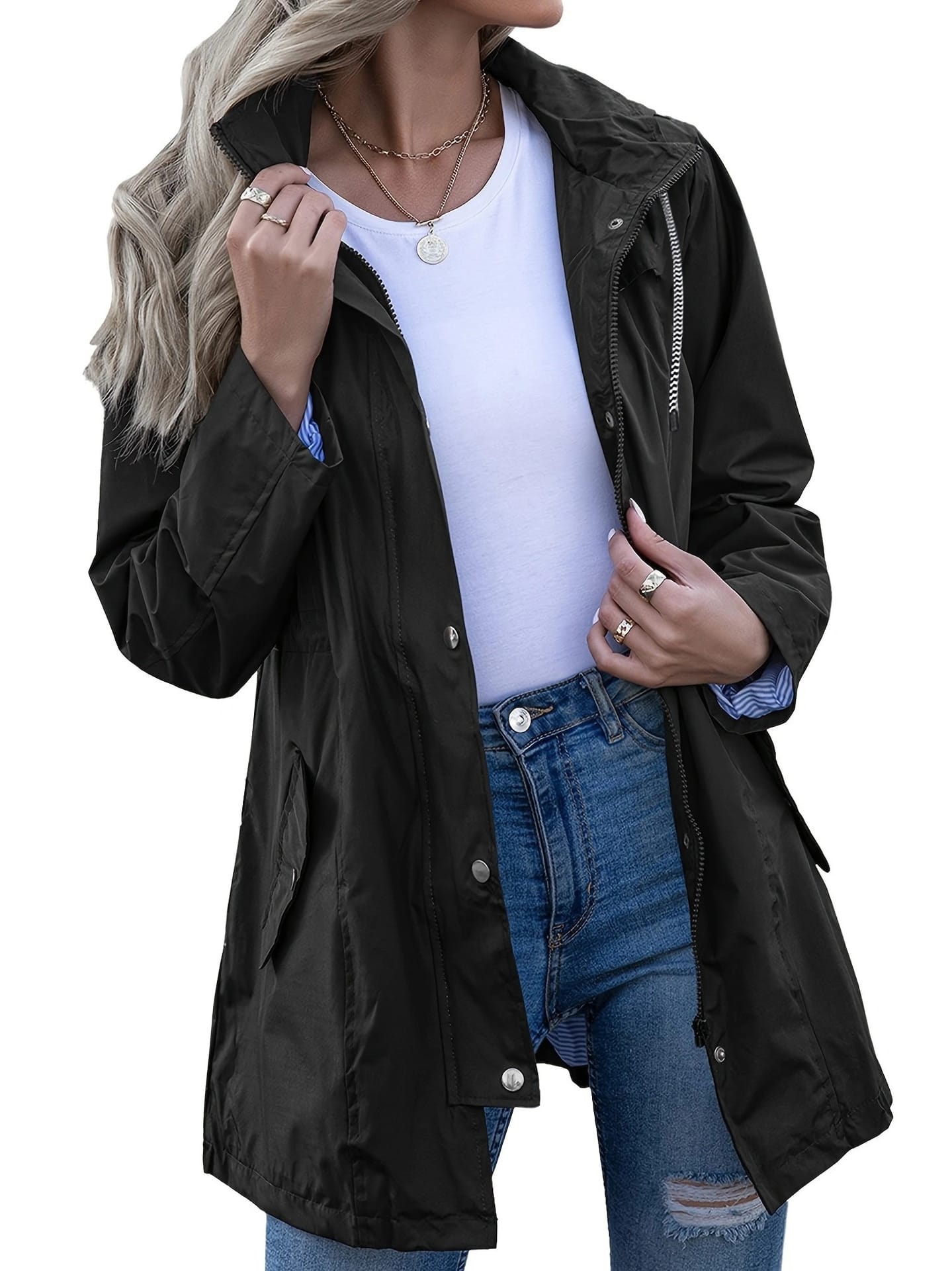 c6301b97-dfba-4cf2-b0fa-9616186ccece.jpg Women's Waterproof Jacket Slim Fit Windbreaker Windproof Jacket