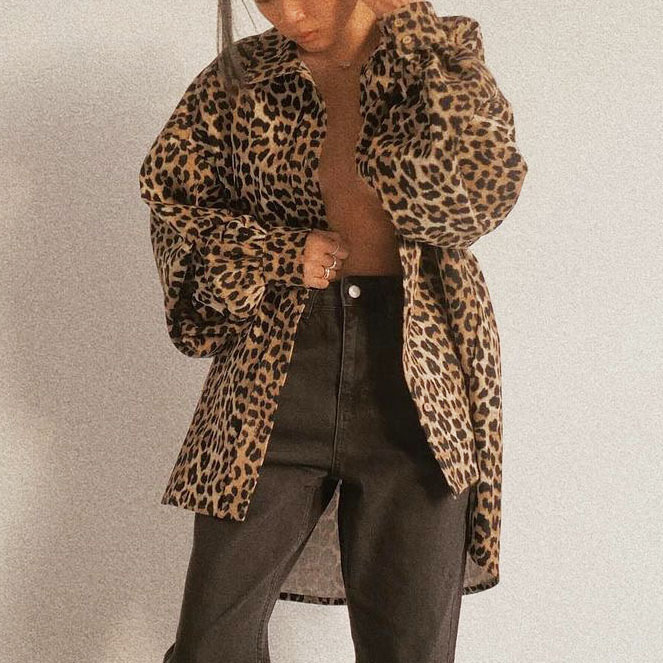 f1d9c4c9-d2b3-474c-9c7d-66a90bc4965f.jpg American Retro Baggy Coat Women's Leopard Print - Image 6