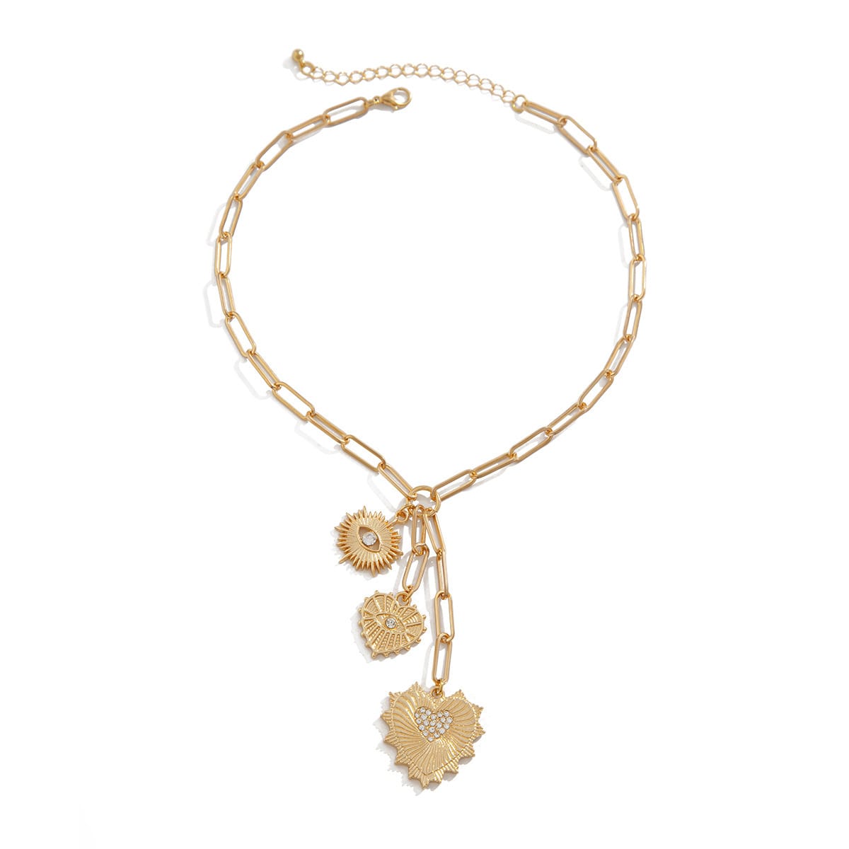 f28c34e8-1d7d-4a7c-9858-ddb5fd5cceb6.jpg Cold Wind Heart-shaped Alloy Pendant Clavicle Chain - Image 4