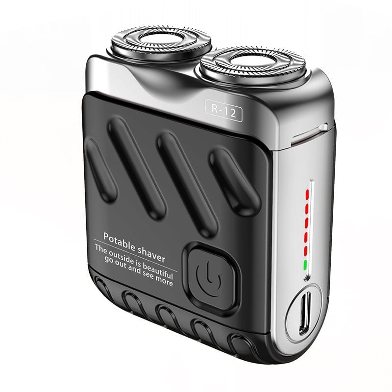 fee42a49-e36d-492b-ba27-e028d47ae24c_trans.jpeg Portable Rotary Dual Ring Electric Shaver Men Travel Mini Shaver Double Floating Magnetic Blade Head Rechargeable Pocket Razors - Image 5
